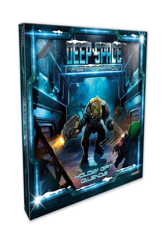 Mantic Deep Space Pest Control - Sci-Fi Adventure Game, 24-Day Calendar with Pre-Assembled Miniatures & Scenery, Daily Surprises for Thrilling Space Heroics - Image 1
